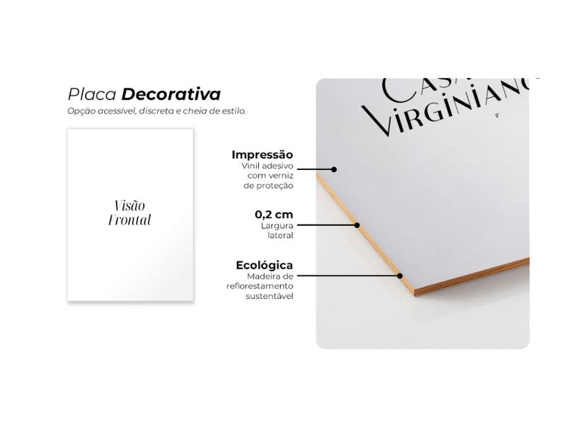 Placas Decorativas | Coleção Frases