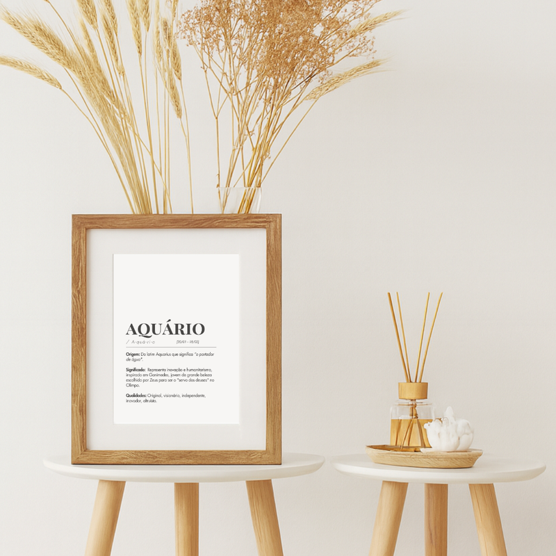 Quadro Decorativo | Signo Aquário | Essência Estelar