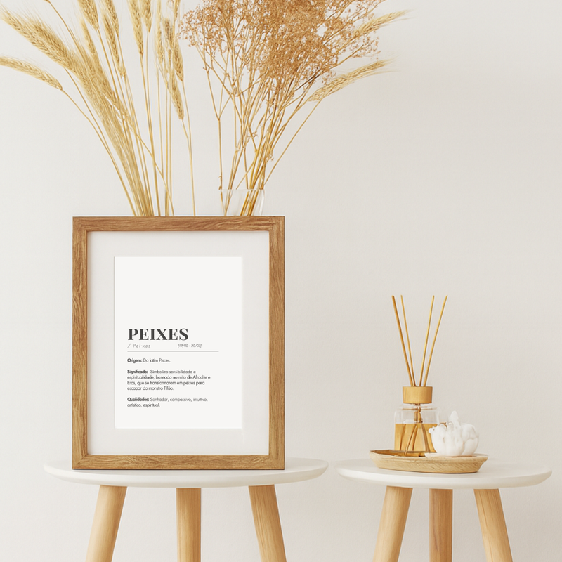 Quadro Decorativo | Signo Peixes | Essência Estelar