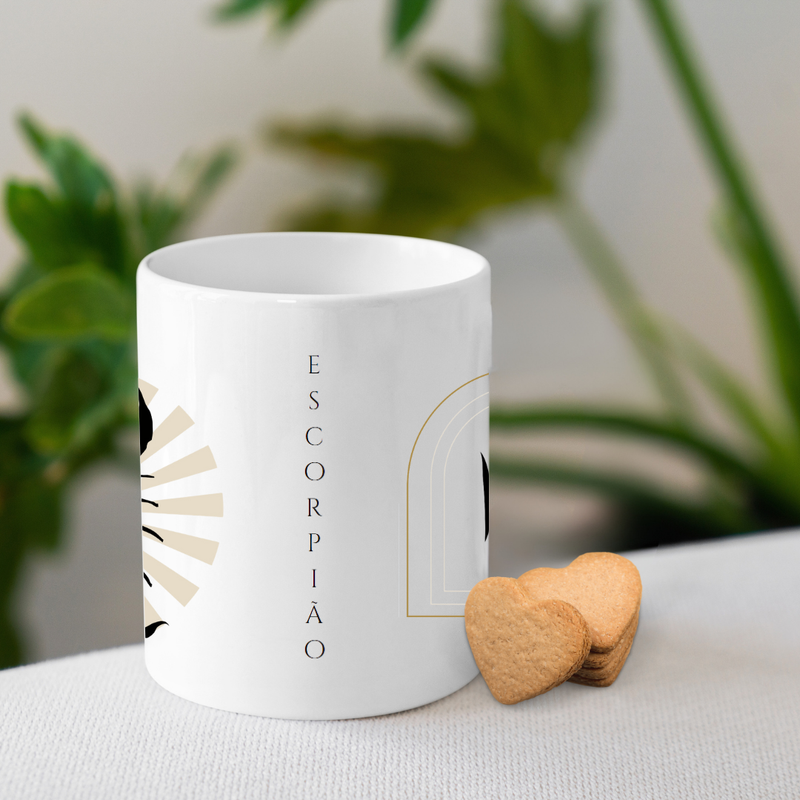 Caneca de Signos Escorpião | Astro Boho