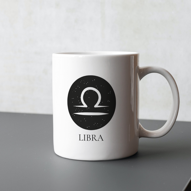 Caneca de Signos Libra | Essência Estelar