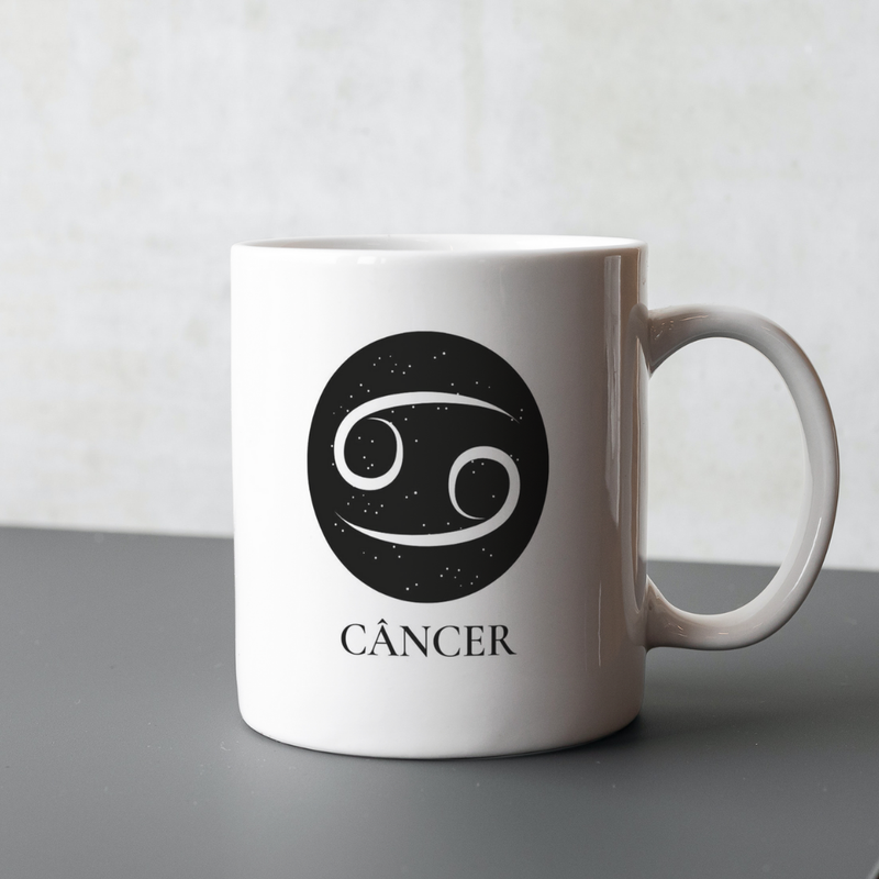 Caneca de Signos Câncer | Essência Estelar