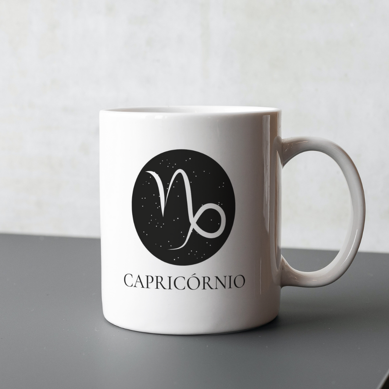 Caneca de Signos Capricórnio | Essência Estelar