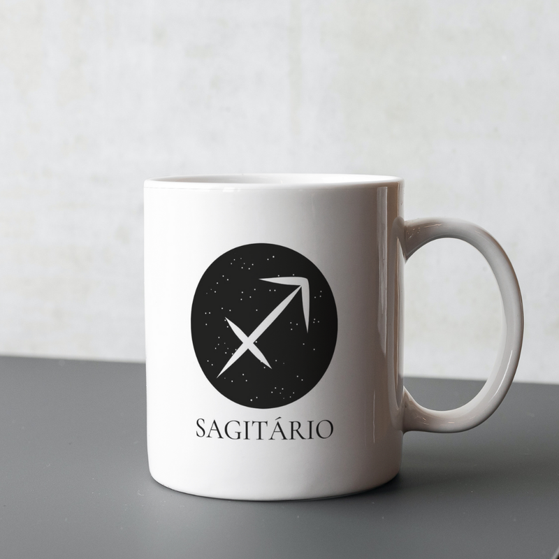 Caneca de Signos Sagitário | Essência Estelar