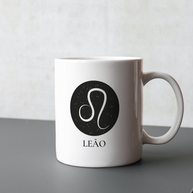Caneca de Signos Leão | Essência Estelar