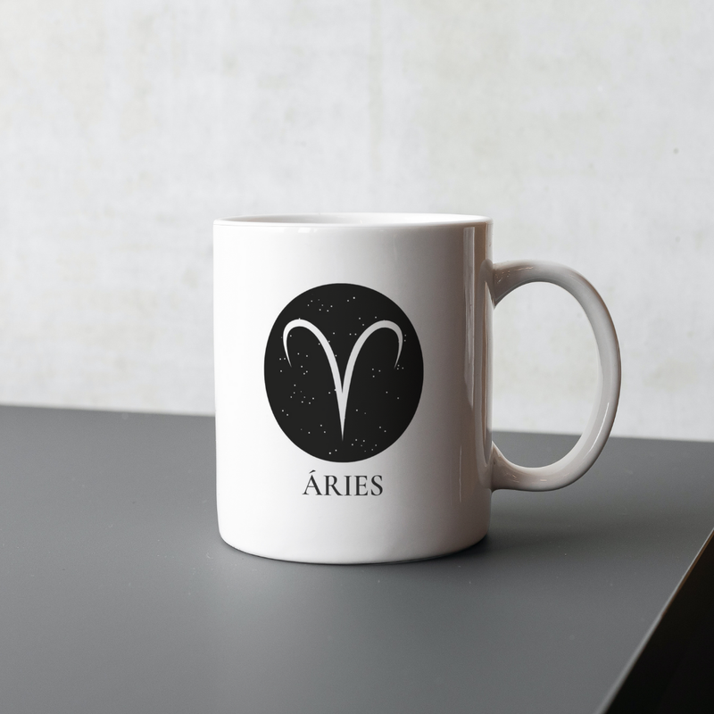 Caneca de Signos Áries | Essência Estelar